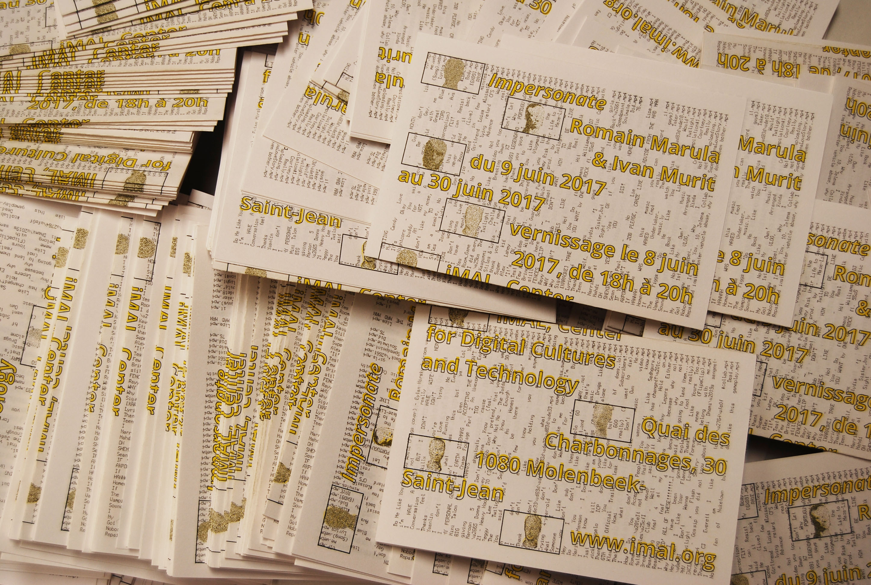 Flyers de l'exposition