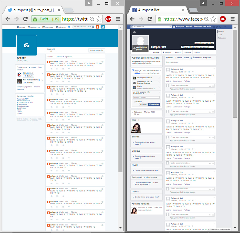 Expérimentation Automatic dance